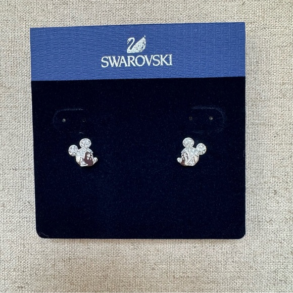 Swarovski Mickey Mouse Pendant Necklace and Earring Set - Picture 4 of 14